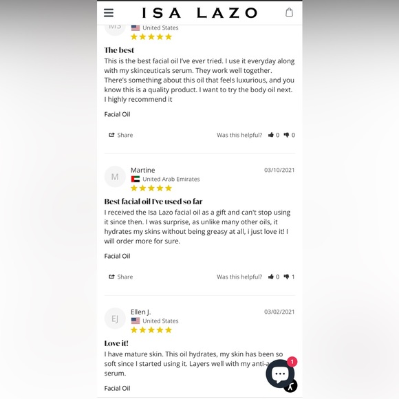 New Isa Lazo Facial Oil - Picture 9 of 12